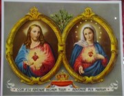 10 x 8 Print: Sacred Heart of Jesus and Mary #2