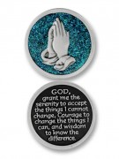 Glitter Coin: Serenity Prayer