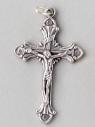 Small Crucifix: Silver, 40mm