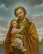 10 x 8 Print: St Joseph with Child Jesus