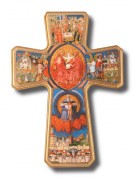 Wall Crucifix: Wood Holy Trinity 39cm