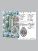 Window Charm Prayer Card: Mysteries of Rosary