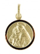 9kt Gold Pendants: ST ANTHONY 10mm