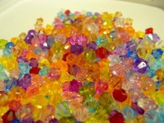 Acrylic Bicone Beads: 6mm Mix x 1000