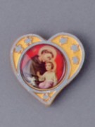 Car Plaque: Heart Shape: St Anthony