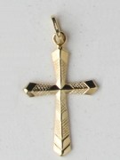 9kt Gold Pendants:  CROSS 29mm