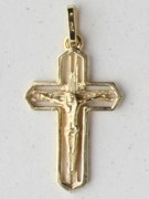 9kt Gold Pendants:  CRUCIFIX 28mm