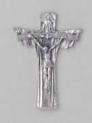 Crucifix Pendant: Trinity Silver 5.5cm