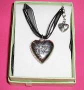 "With All My Heart" Pendant and Necklace: Luke 10:27