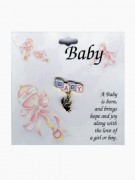 Baby Lapel Pin: "BABY" & Angel