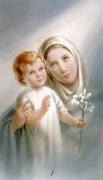TJP Holy Card: Mother & Child: New Year