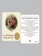  Laminated Prayer Card: Motorist's Prayer (Pkt12)