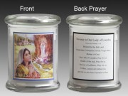 Glass Candle Holder LED battery: Lourdes
