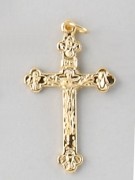 Small Crucifix: Gold Basilica, 37mm