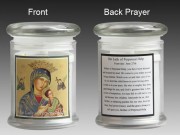 Glass Candle Holder LED battery: OLPS