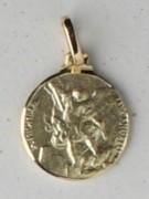 9kt Gold Pendants: ST MICHAEL 10mm