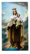 TJP Holy Card: Our Lady Mt Carmel Italian