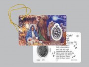 Window Charm Prayer Card: Silent Night, Holy Night