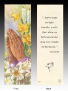 Easter Bookmark: Praying Hands