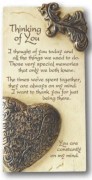 Art in Stone Plaque: Thinking of You