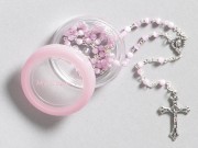 "My Rosary": 4mm Cat's Eye: Pink