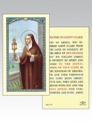 Holy Cards: 800 SERIES - St Clare